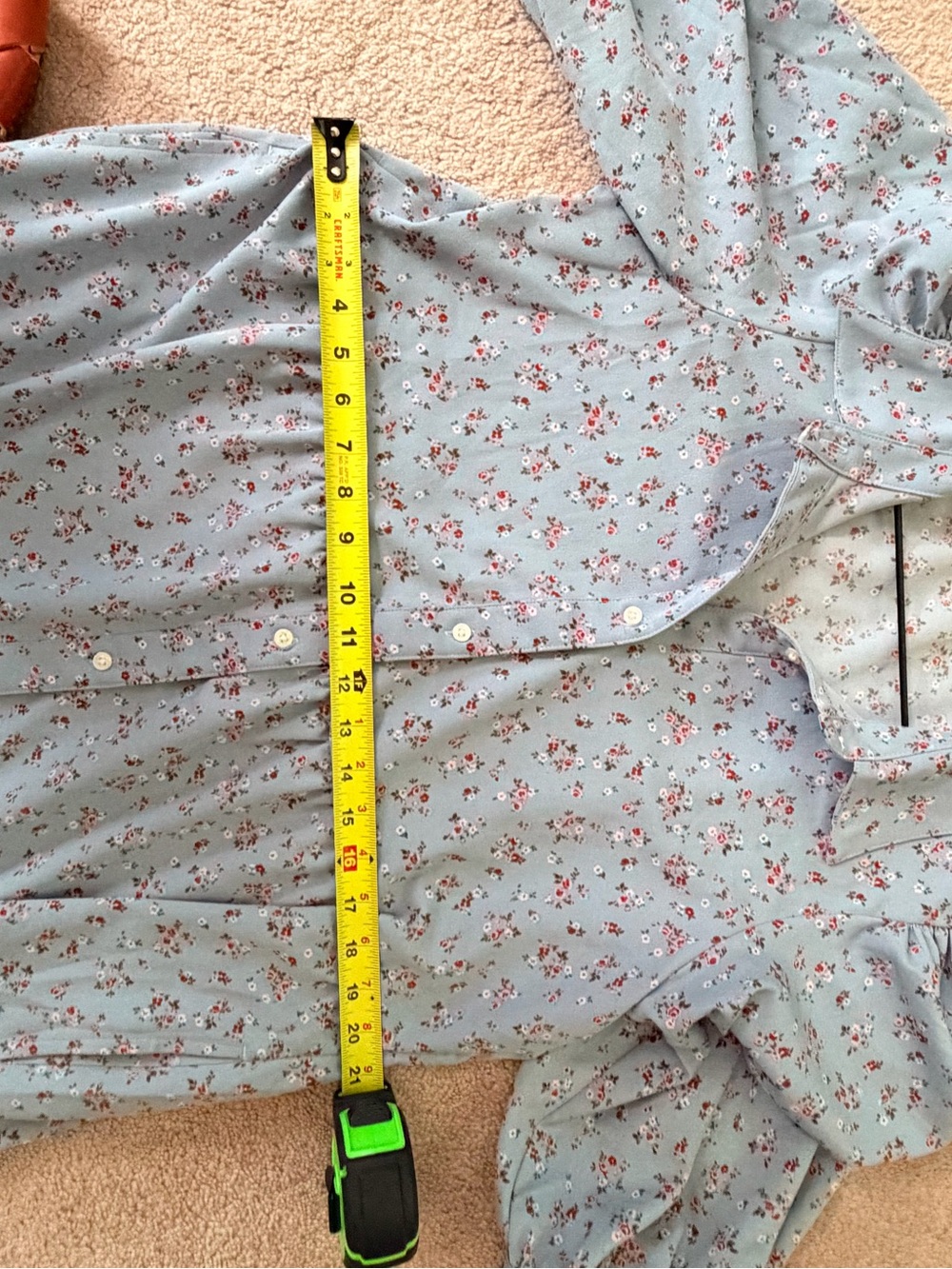 Levi's Light Blue Floral Tiered Maxi Dress - Picture 6 of 8